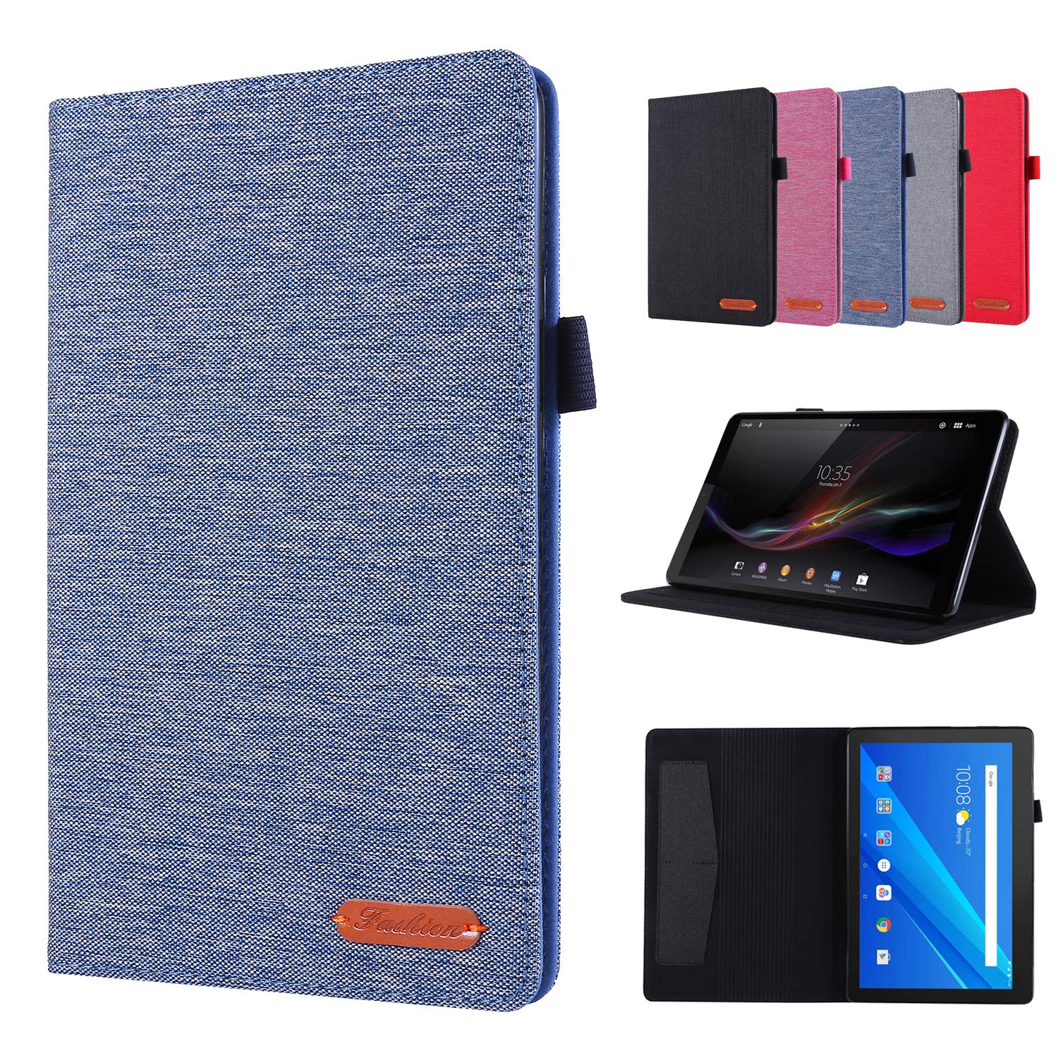 Duanr NEC LAVIE Tab T10 T1055/EAS PC-T1055EAS 10.1 inch Dedicated Case,  Cover, Stand Function, Card Storage, Shock Absorption, Shock Resistant,  Tablet