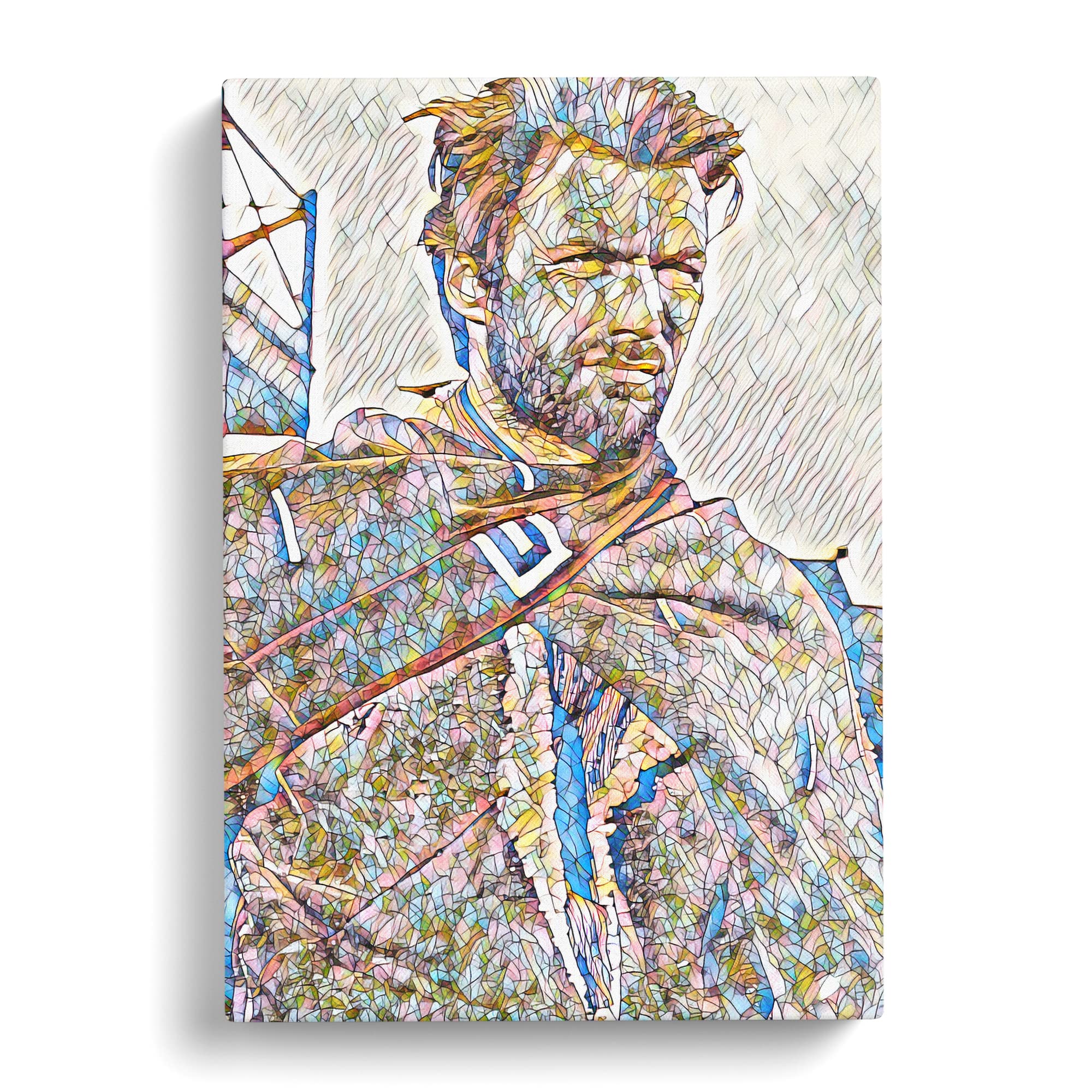 Clint Eastwood No.2 Modern Bg Canvas Print, Mixed, 25L x 50W cm - Image 3