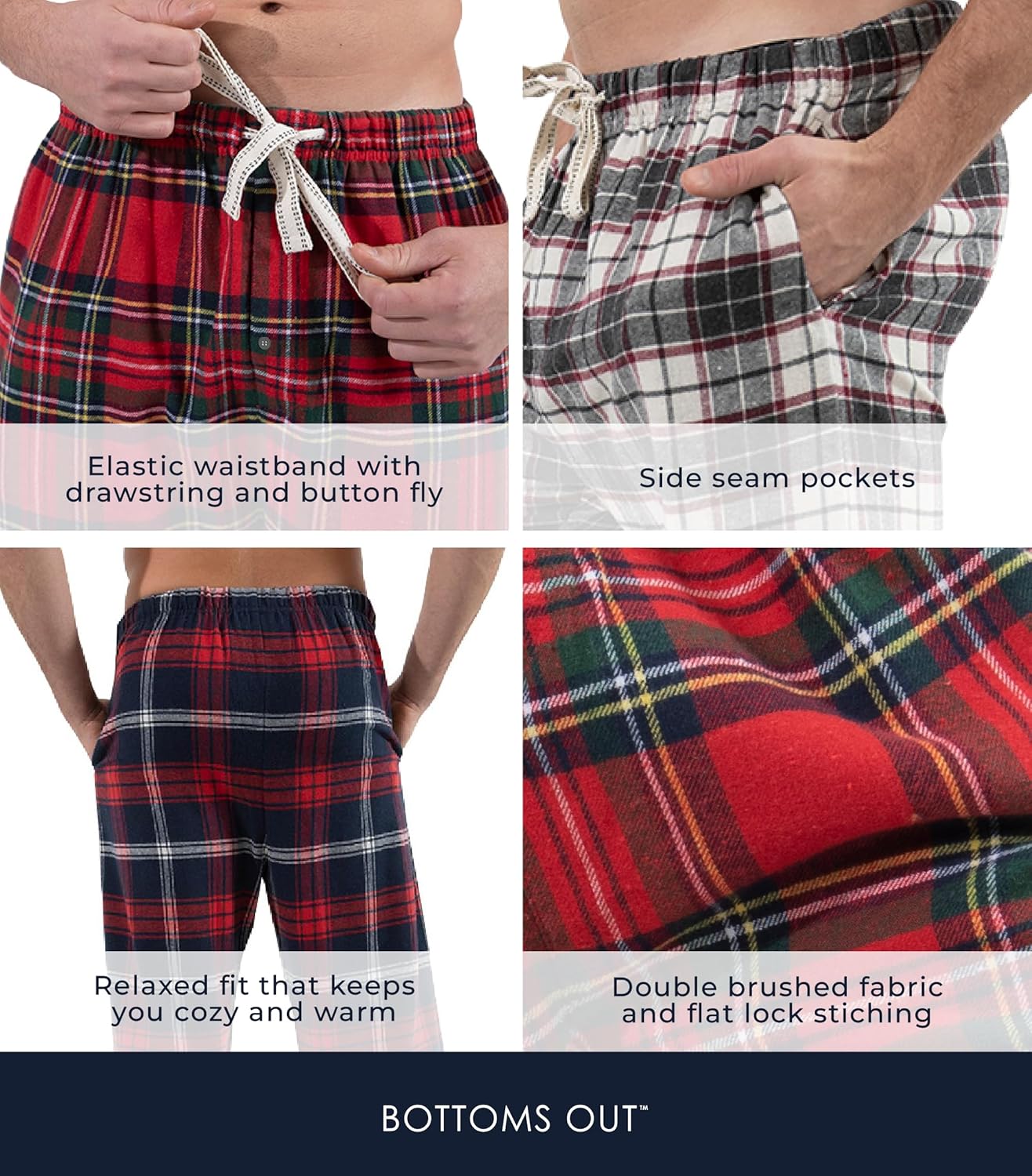 Bottoms Out Flannel Pant 3 Pack - Image 4