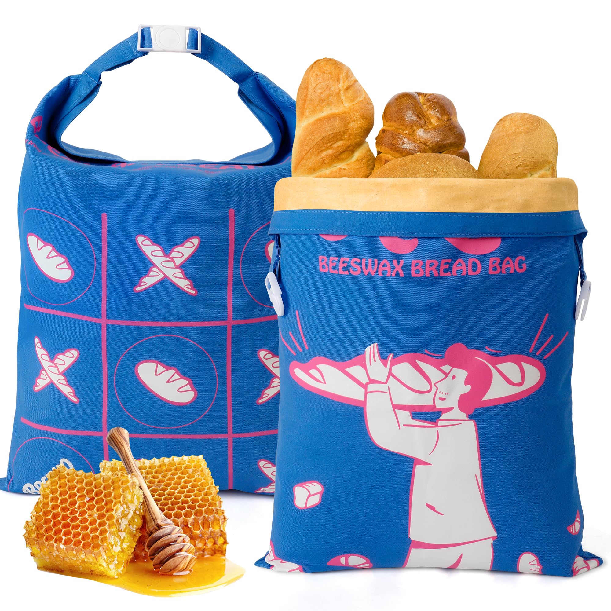 Bolsas de pan de cera de abejas XL para mantener tus hogazas frescas en la encimera