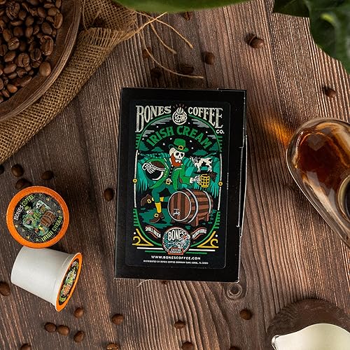 Miniatura 3 de Bones Coffee Company - Cápsulas de café con sabor a Jamaican Me Crazy, 12 cápsulas de café de una sola porción, compatibles con cafetera Keurig 1.0