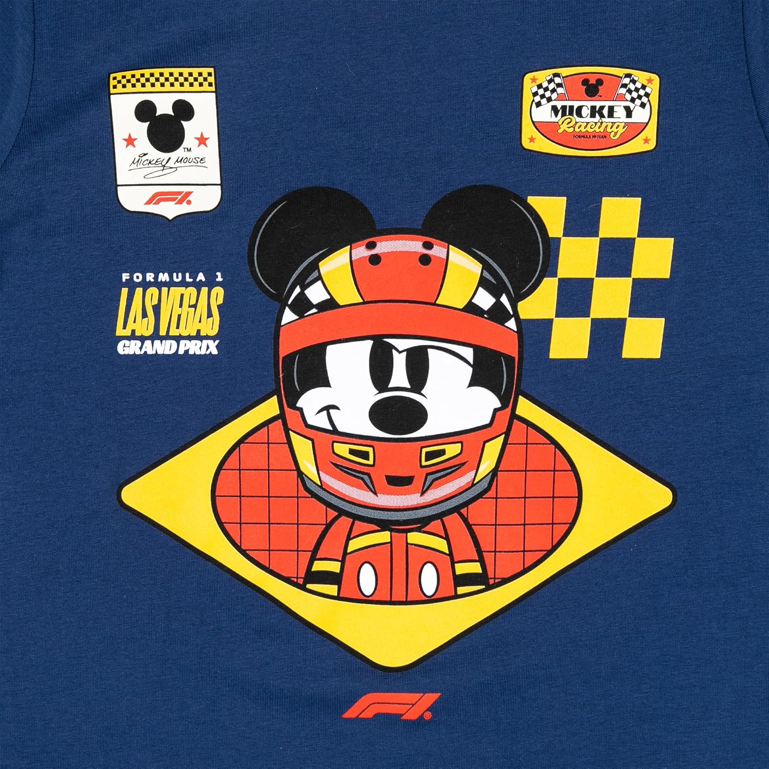 F1 Las Vegas Grand Prix x Disney Kid's Mickey Helmet T-Shirt