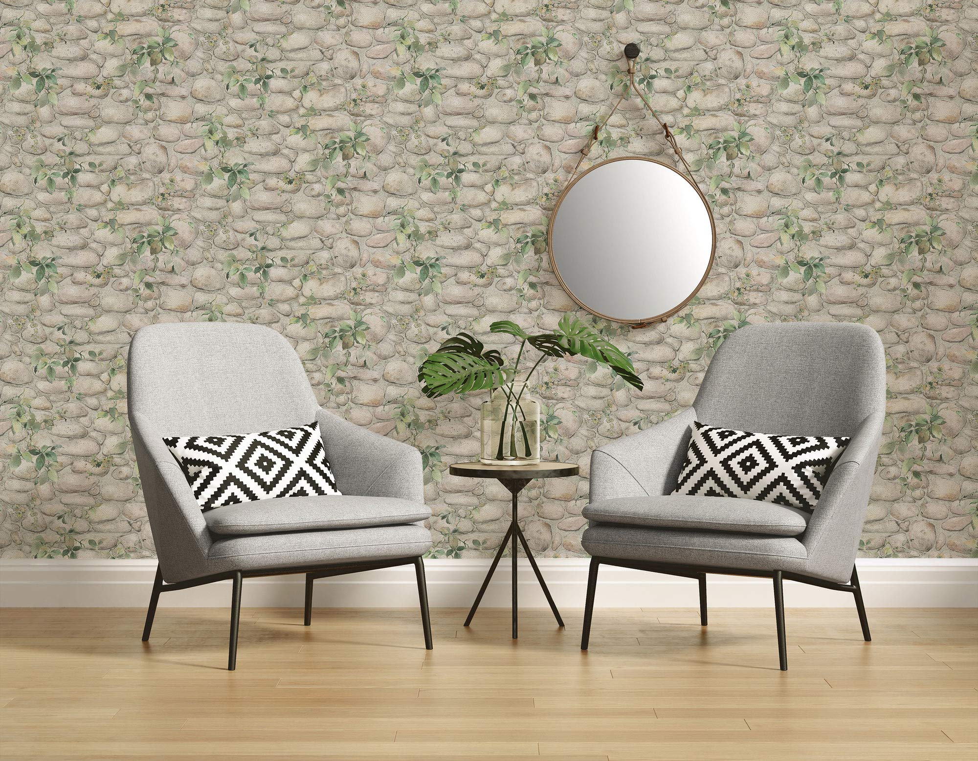 Papier Peint Imitation Pierre Nature | Tapisserie Fausse Pierre