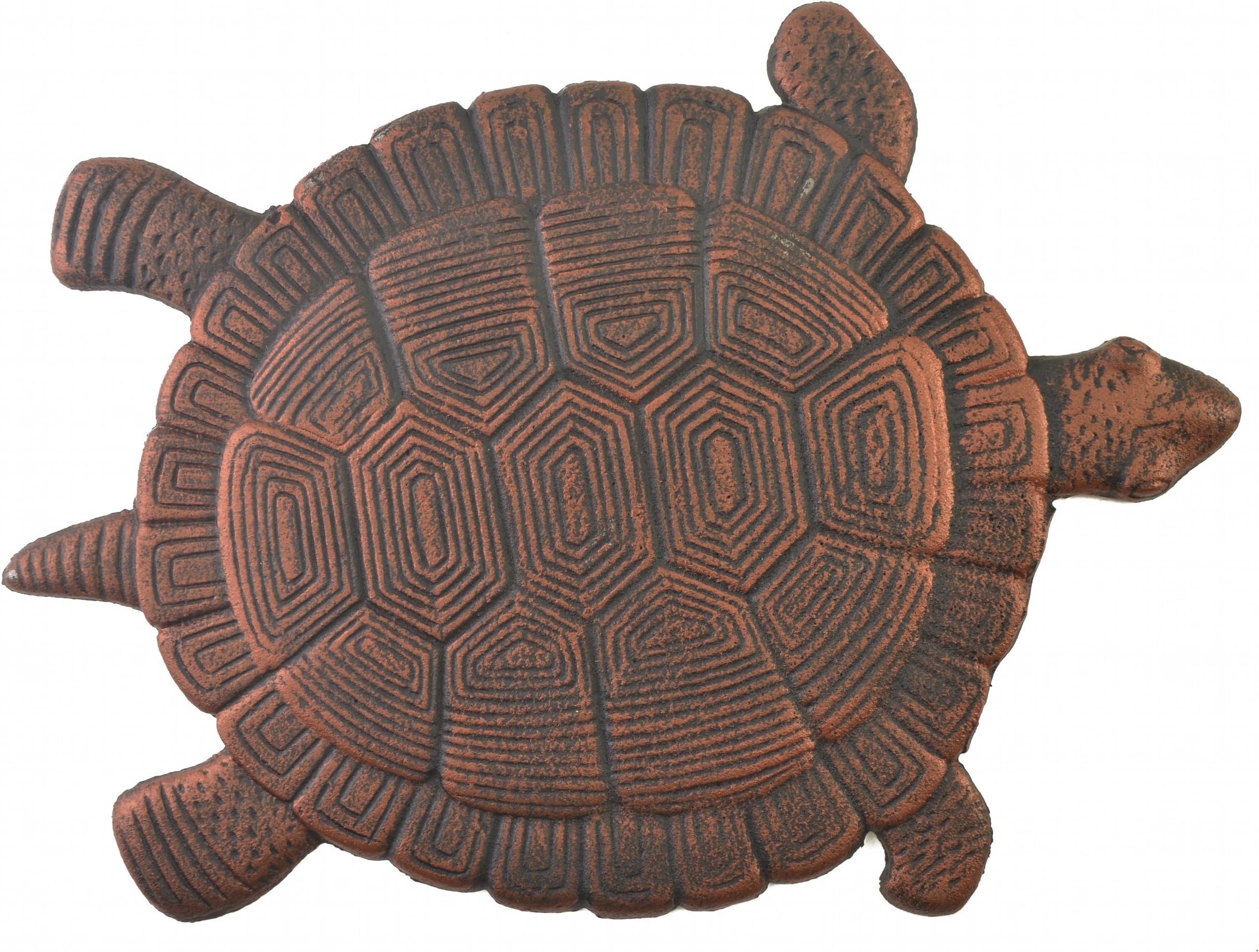 Turtle Stepping Stone Cast Iron Outdoor Yard and Garden Decor Bronze