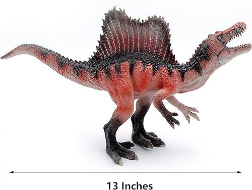Miniatura 9 de Gemini&Genius Spinosaurus - Juguete de dinosaurio para niños, figura de acción realista de espinosaurio con mandíbula móvil, regalo de exhibición,