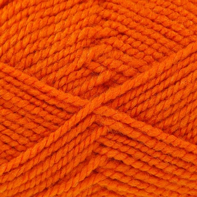 King Cole Big Value Chunky Knitting Yarn 100% Acrylic Wool 100g Ball Mango - 1746)