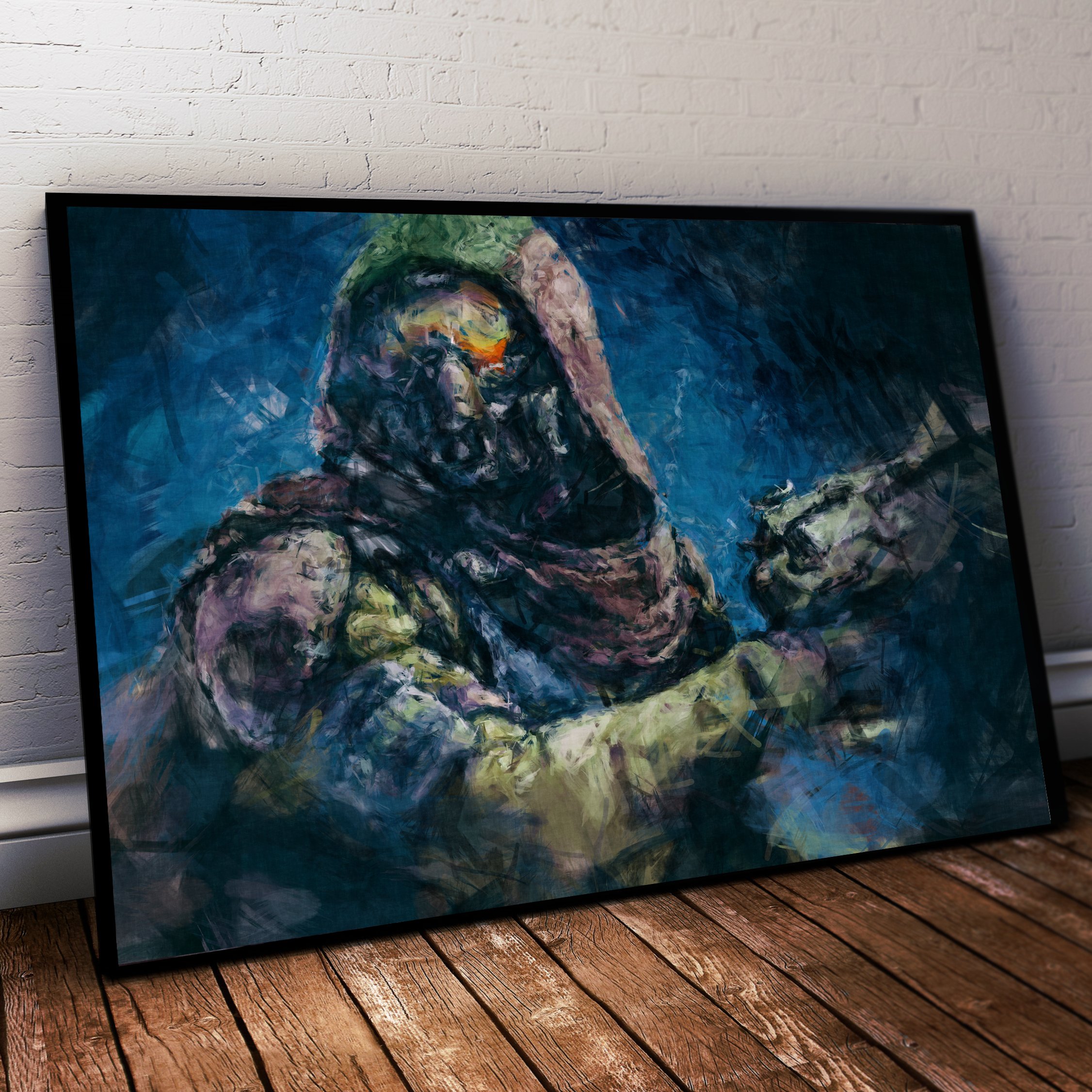 Destiny Hunter Painting Print. Destiny Hunter Poster. Gamer Room art (A3)