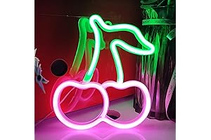 JYWJ Cherry Neon Sign: Illuminate Your Nights with Vibrant Neon!