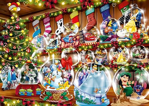 Ravensburger Disney Snow Globes - Rompecabezas de 1000 piezas para adultos, 16772, cada pieza es única, la tecnología Softclick significa que las