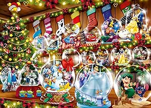 Ravensburger Disney Snow Globes 1000 Piece Jigsaw Puzzle for Adults - 16772 - Every Piece is Unique, Softclick Technology Means Pieces Fit Together Perfectly