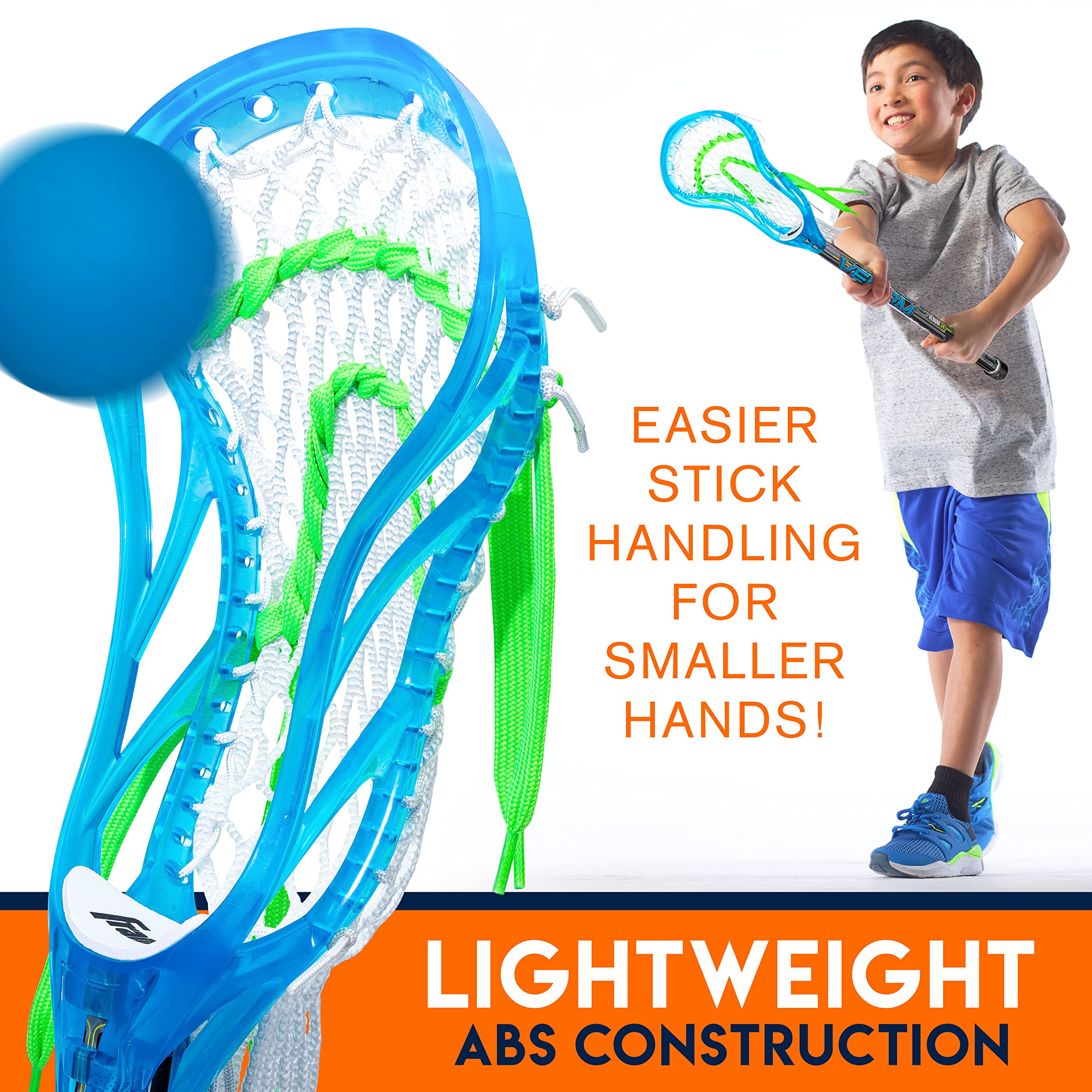 Franklin Sports Kids Mini Lacrosse Stick + Ball Set