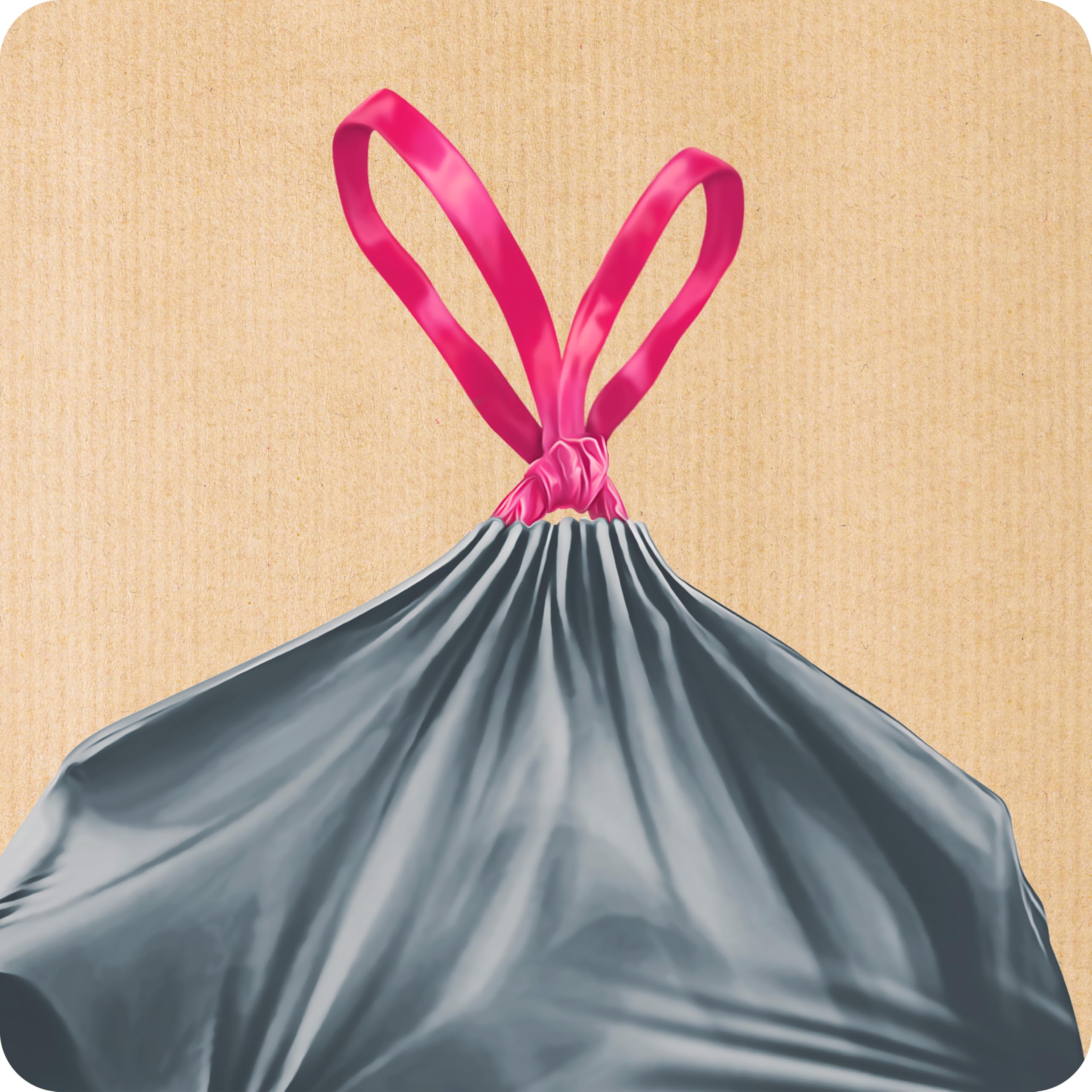 Handy Bag Bolsas de Basura Cubo Alto - Bolsas para cubo de basura alto de cocina, extra resistente y antigoteo, autocierre, 100% plástico reciclado, 20-30L, 12 bolsas