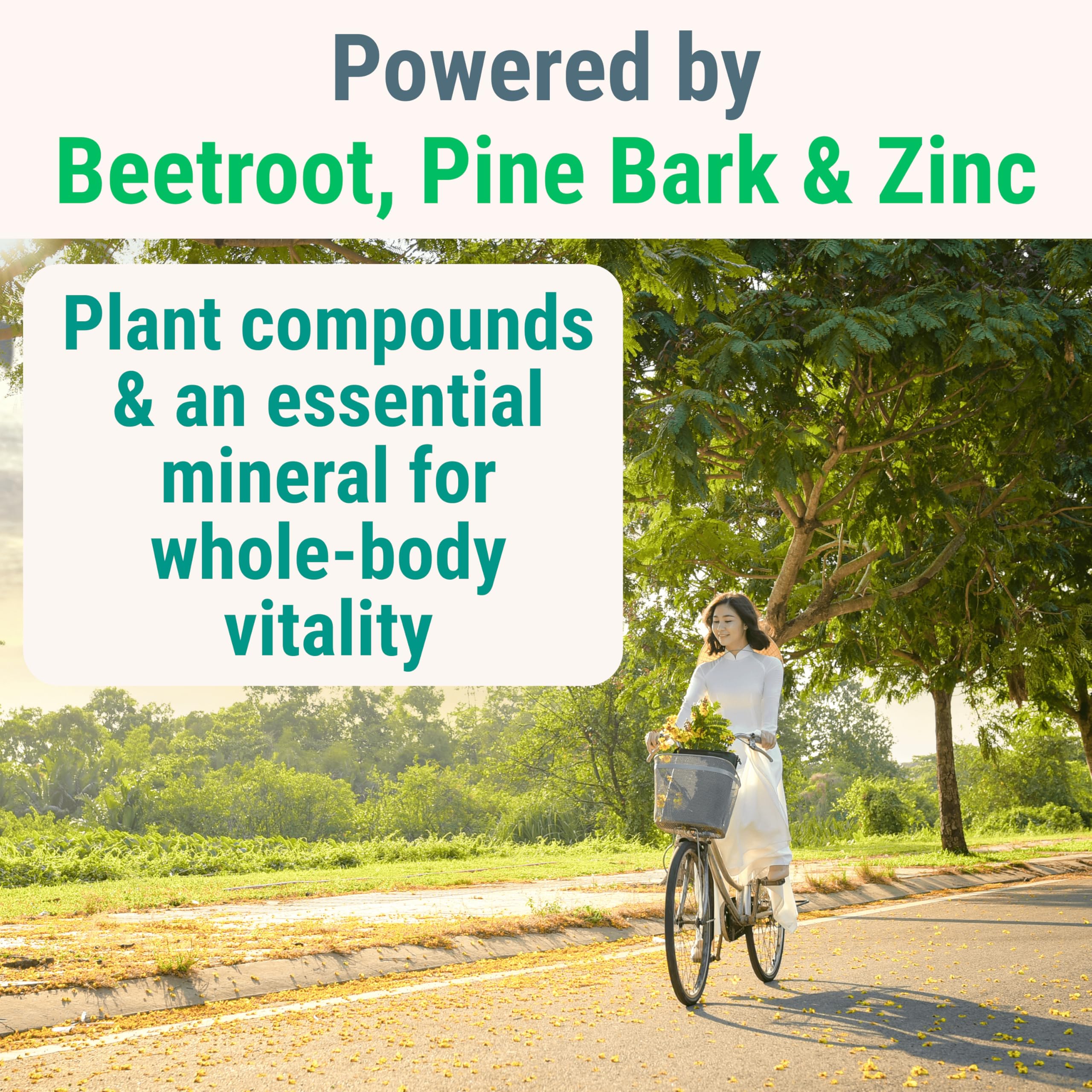 Pine Bark Extract L-Arginine L-Citrulline Beetroot Probiotic Fiber Methylated B Complex Zinc Gummies for Women Men Adults Kids w. Chicory Root Inulin 5-MTHF B6 P5P Powder Capsule Pill Supplement Alt — Amazon image 4