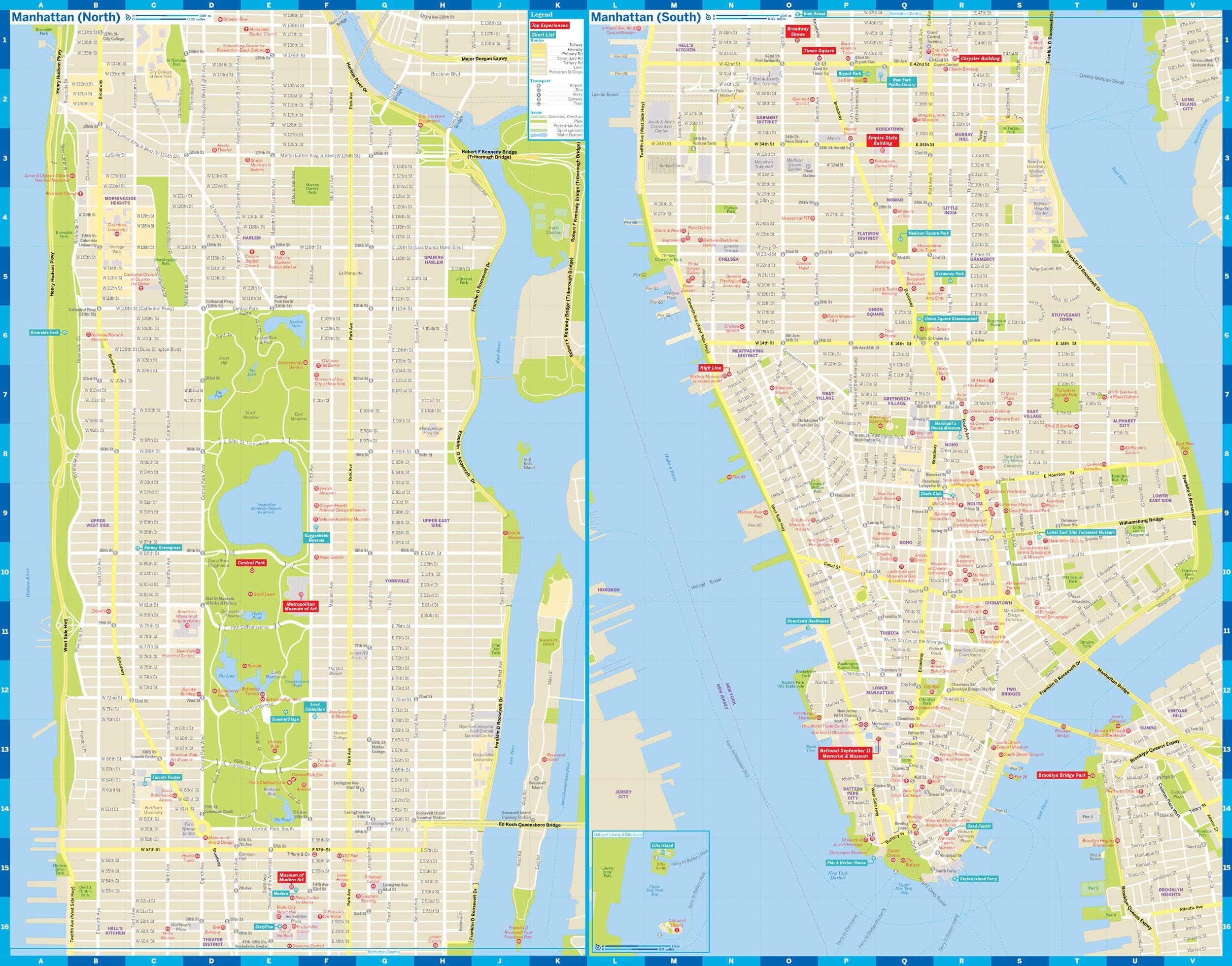 New York City Map 2ed - anglais: Durable, Waterproof, Easy-Fold Planning Map with Attractions & Walking Tours