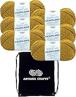 Vista 43 de Lion Brand Heartland Capitol Reef 136-140 (3 cadejos - mismo lote de tinte) Hilo estambre medio #4 acrílico para crochet y tejer con bolsa