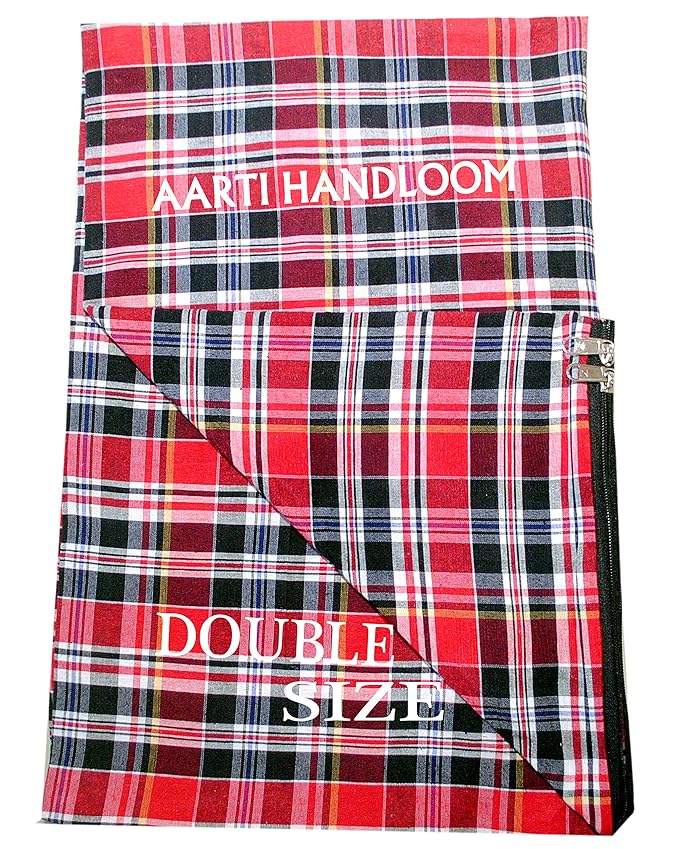 GLEMON Cotton Mattress Cover Bedcover and Protector with Zip/Chain All Customized Sizes (Diwan Single 72X48X4)