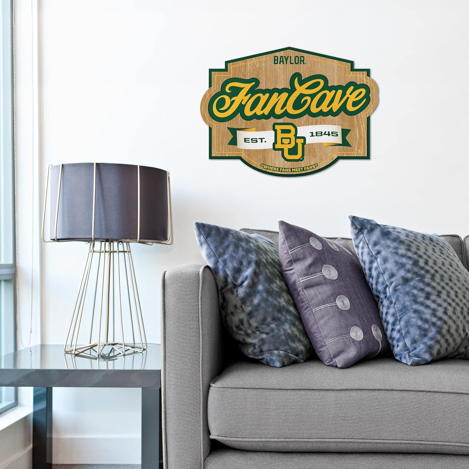YouTheFan NCAA Officially-licensed FanCave 3D wall art - ready-to-hang, 3D multi-layered construction - floating wall mount design - Perfect fan gift
