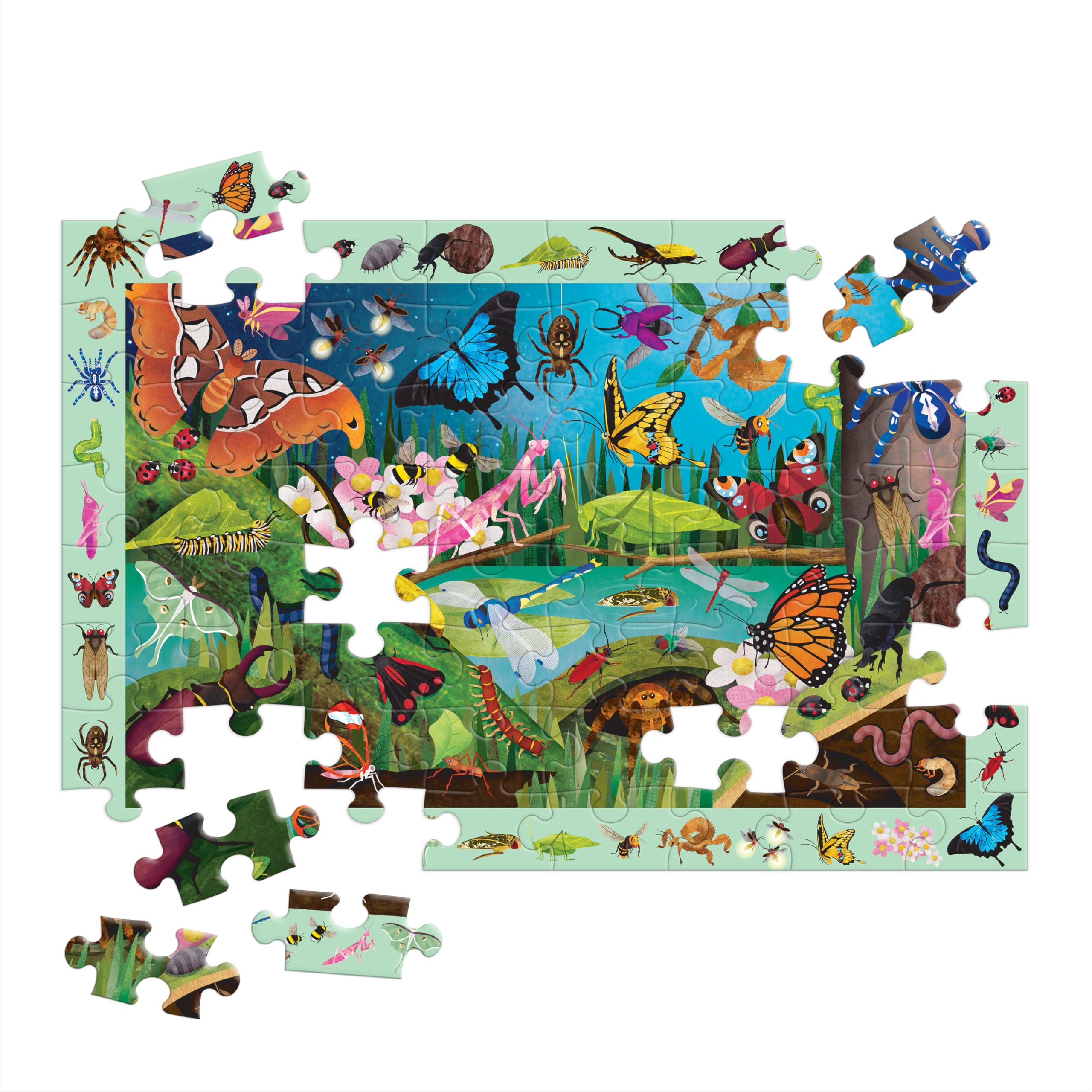 Mudpuppy Bugs & Butterflies Puzzle - Find 40+ Insects! -6