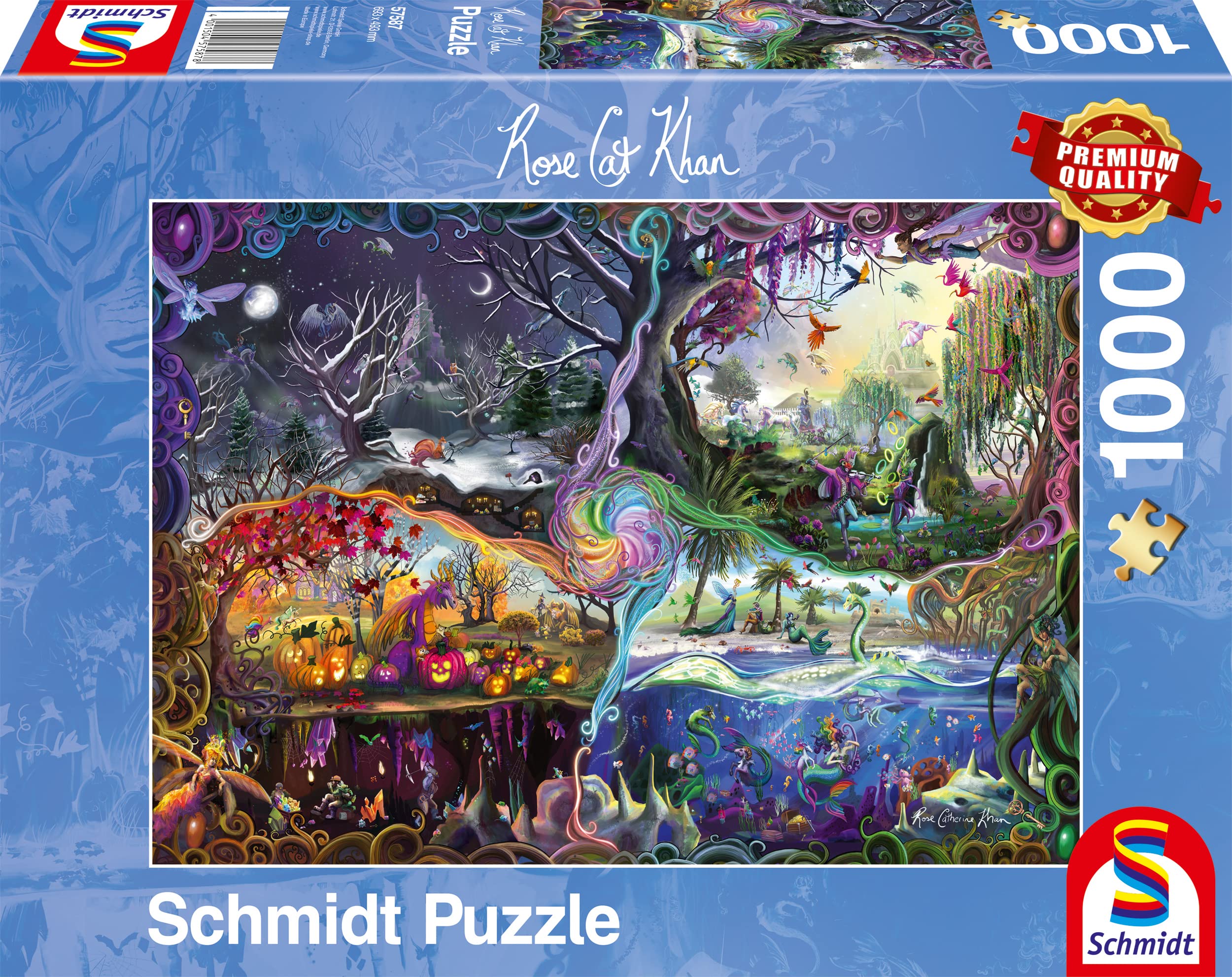 SchmidtRose Cat Khan: Portal of the Four Realms (1,000 pieces) | Jigsaw Puzzle | Ages 12+