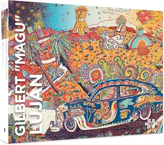 Pomegranate 1000-Piece Puzzle for Adults, Lowrider Chicano Art Puzzle | Matte finish, snug fit, 29x20" jigsaw, no-AI art, colorful modern art, puzzle challenge, G. Luján's Cruising Turtle Island