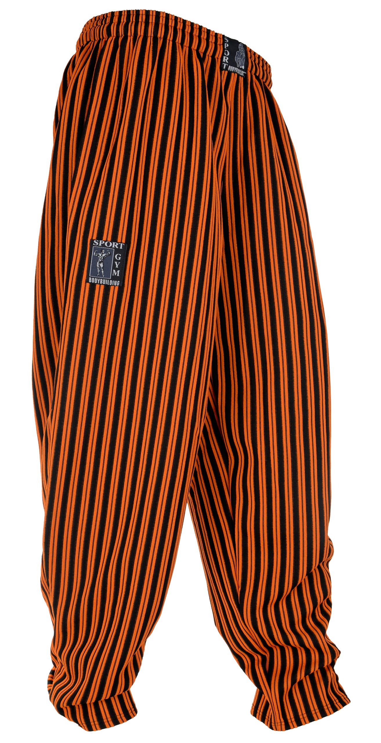 Generisch Milionen-olly + pantaloni bodybuilding + palestra + pantaloni sportivi + pantaloni Pumperhose + AM Orange + S M L XL XXL XXXL