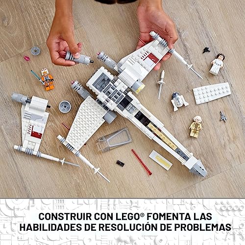 Miniatura 5 de Kit de piezas de construcción LEGO Star Wars, X-Wing Fighter de Luke Skywalker 75301 para niños (474 piezas)