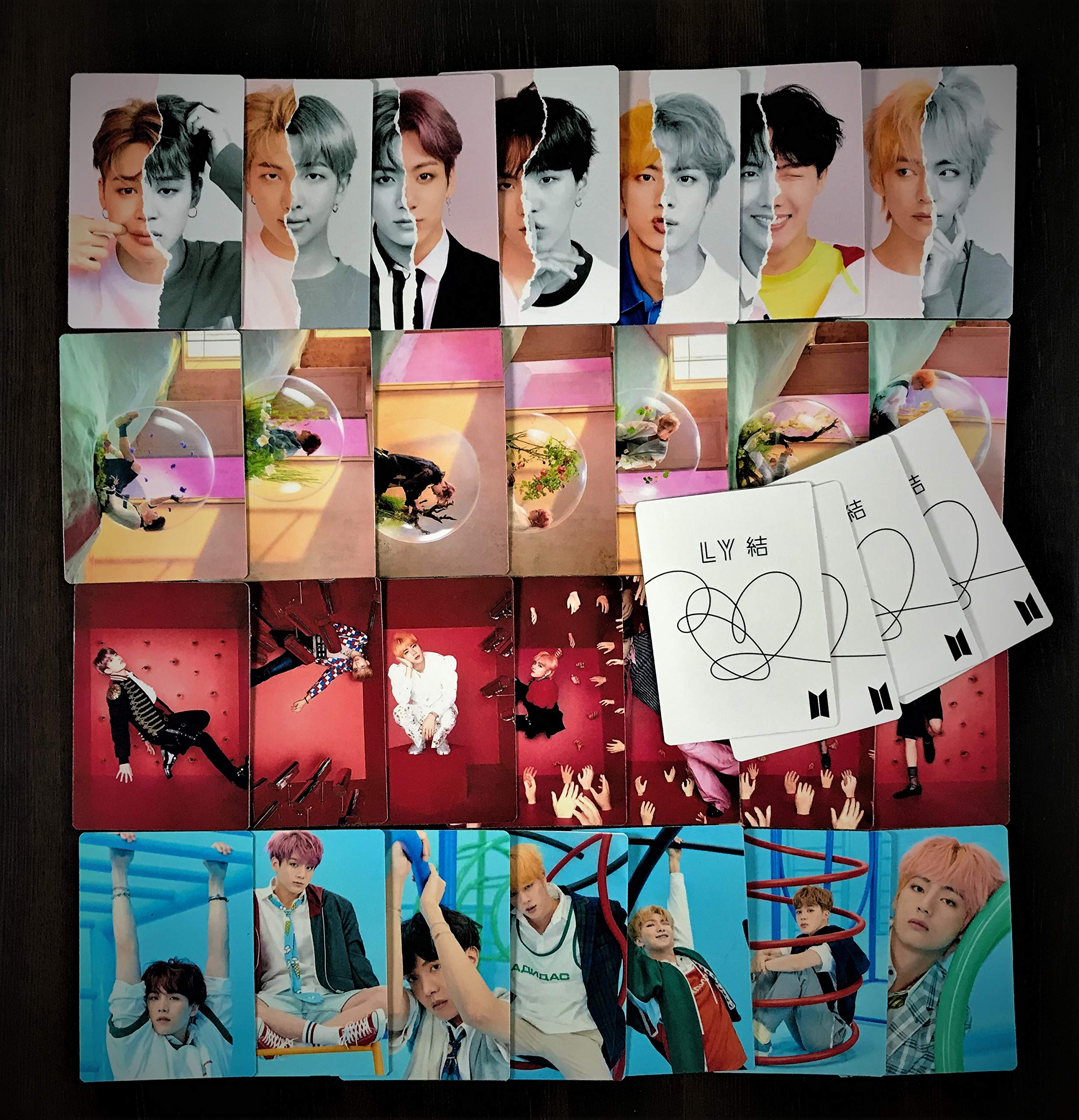 BTS Love Yourself 結 ‘Answer’ “Loving oneself is Where True Love Begins” A Celebration with The Army ( 10.5 cm x 7.5) 32 Thick Premium LOMOCARDS