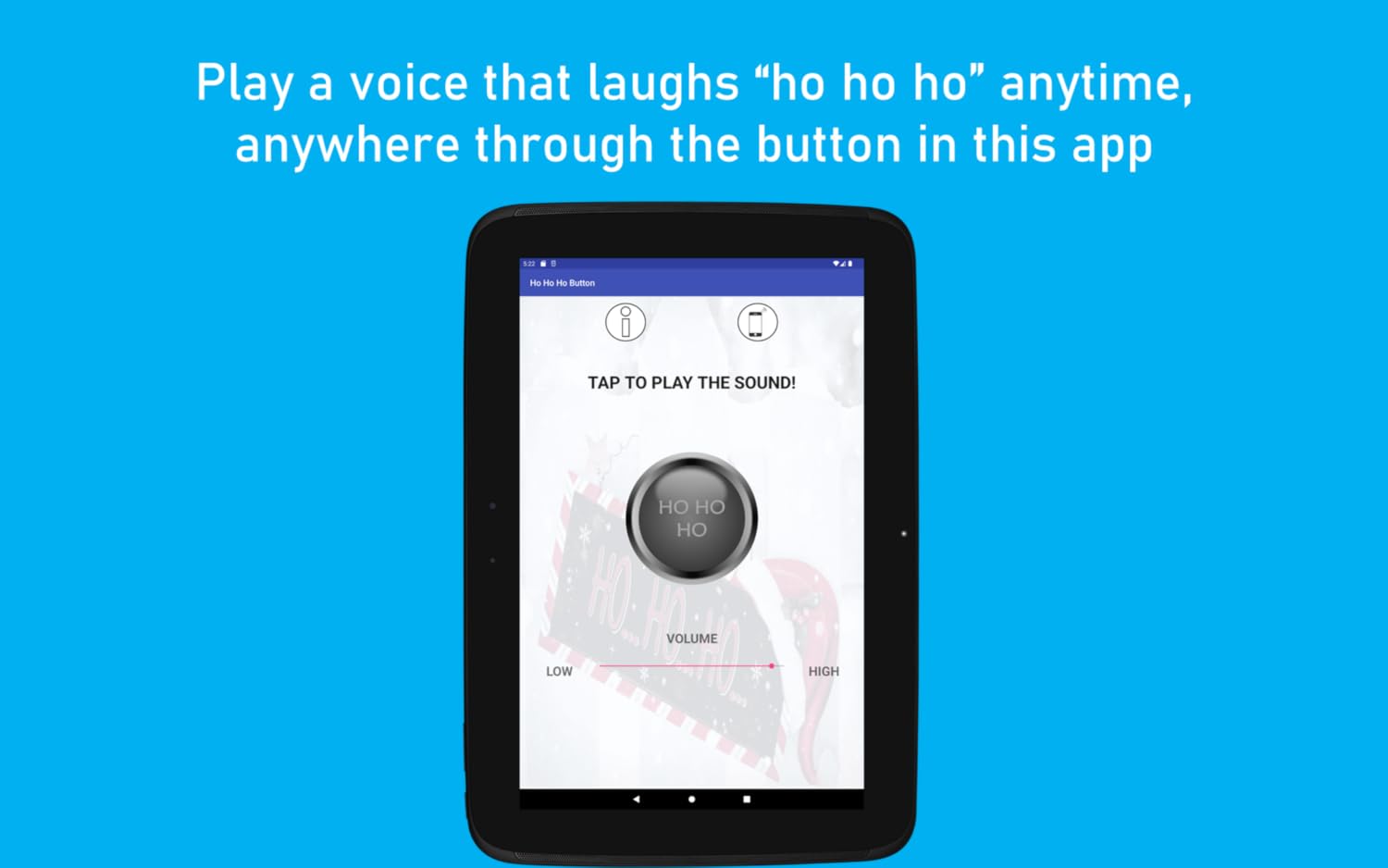Ho Ho Ho Button - Mise en situation et utilisation