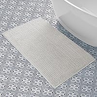 Vista 36 de Laura Ashley Tapete de baño de felpilla con mantequilla, absorbente, lanudo y antideslizante, alfombra de felpa para bañera y fregadero, 2 piezas