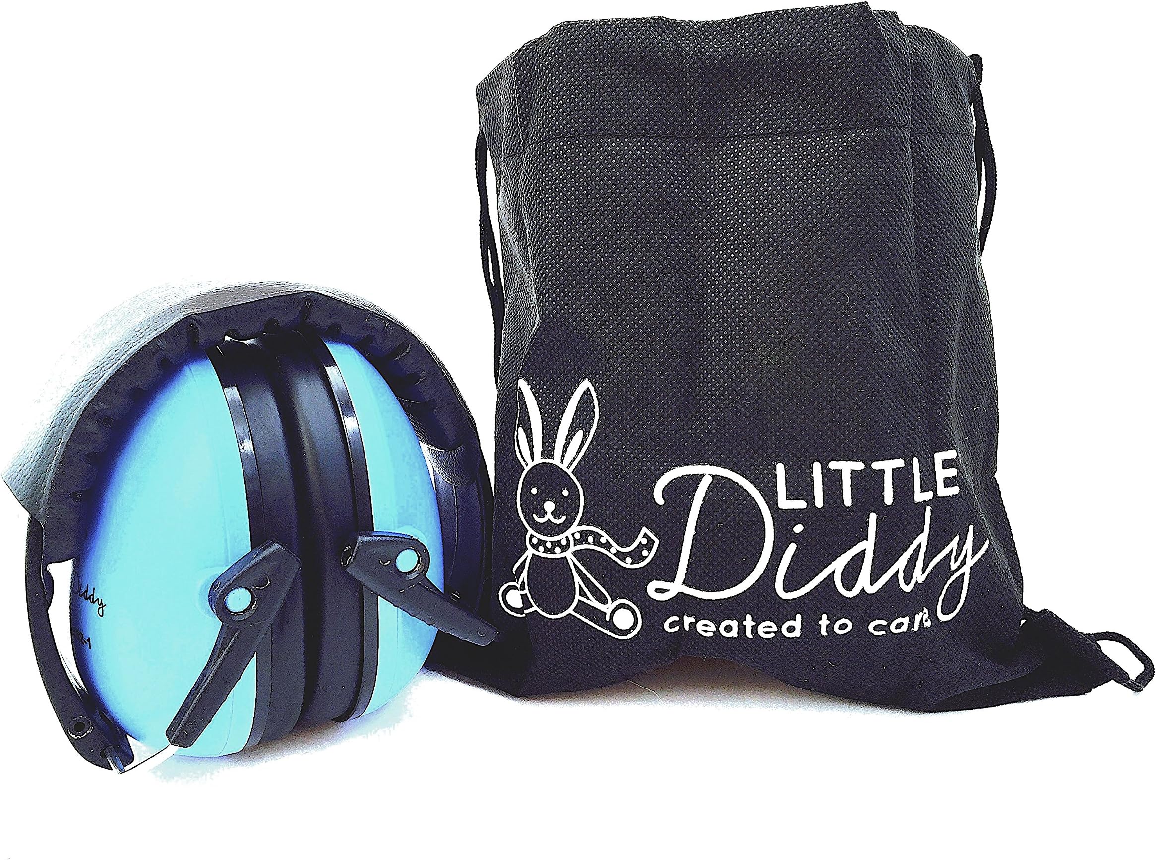 Kids Ear Defenders, Childrens Ear Muffs by Little Diddy. Extremely Comfortable, Adjustable & Safety Approved to Protect Hearing, Keep Your Child Calm. Comes with Carry Bag & Choice of Colours
