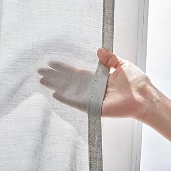 Amazon｜無印良品 綿ボイルノンプリーツレースカーテン ベージュ