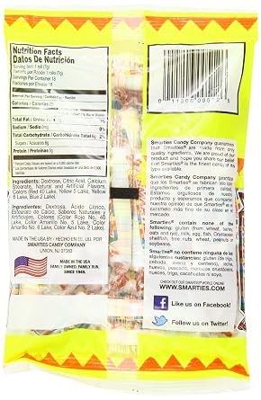 Smarties Candy Rolls, 5 Ounce (Pack of 12)