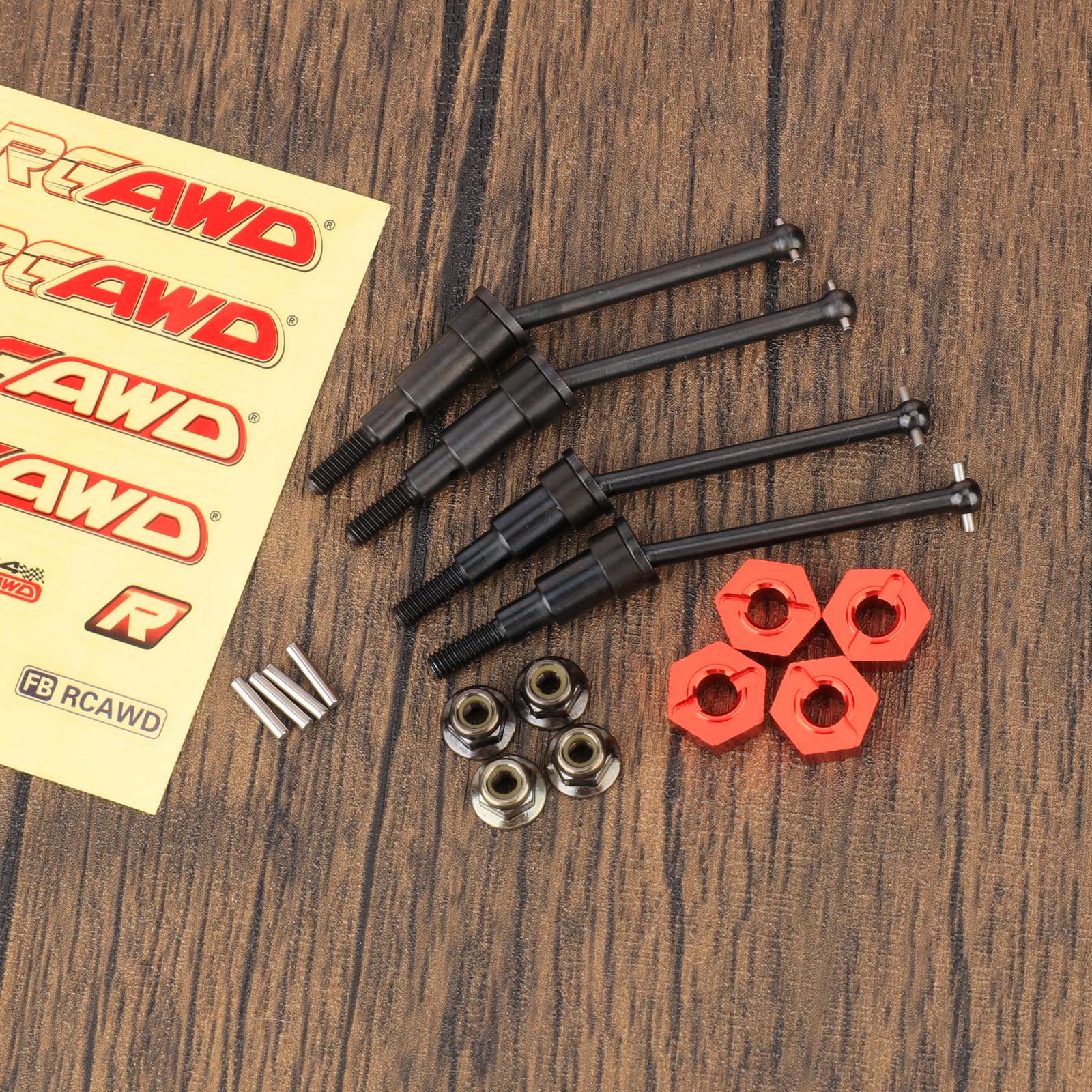 Amazon.com: RCAWD Front Rear CVD Driveshaft & Wheel Hex Hub Nut
