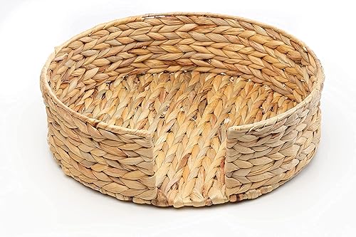 Miniatura 7 de Manteles individuales tejidos para mesa de comedor  Juego de 6 adorables manteles individuales redondos gruesos y gruesos para cocina con soporte