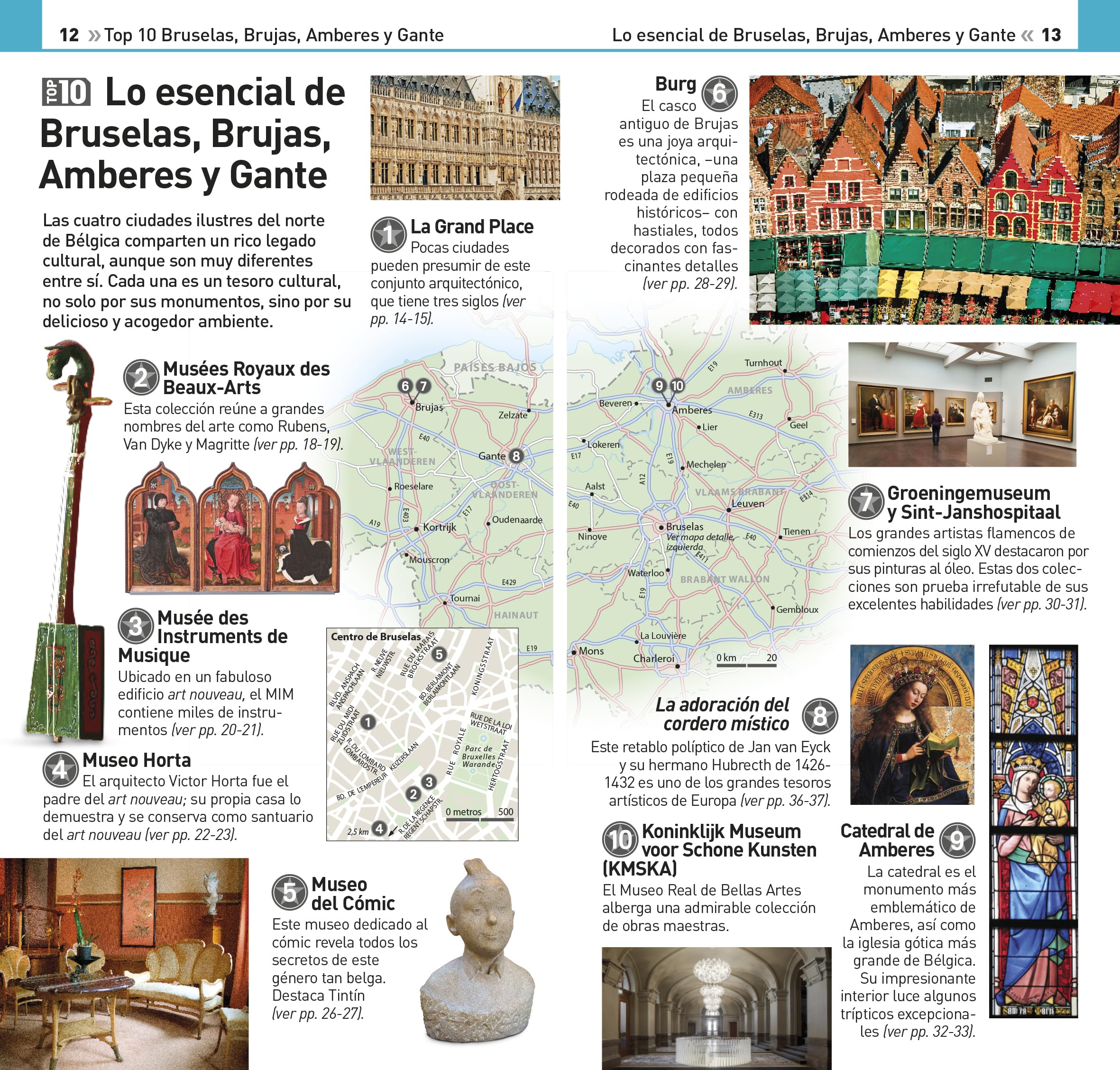 Bruselas, Brujas, Amberes y Gante (Guías Visuales TOP 10): La guía que descubre lo mejor de cada ciudad (Guías de viaje)