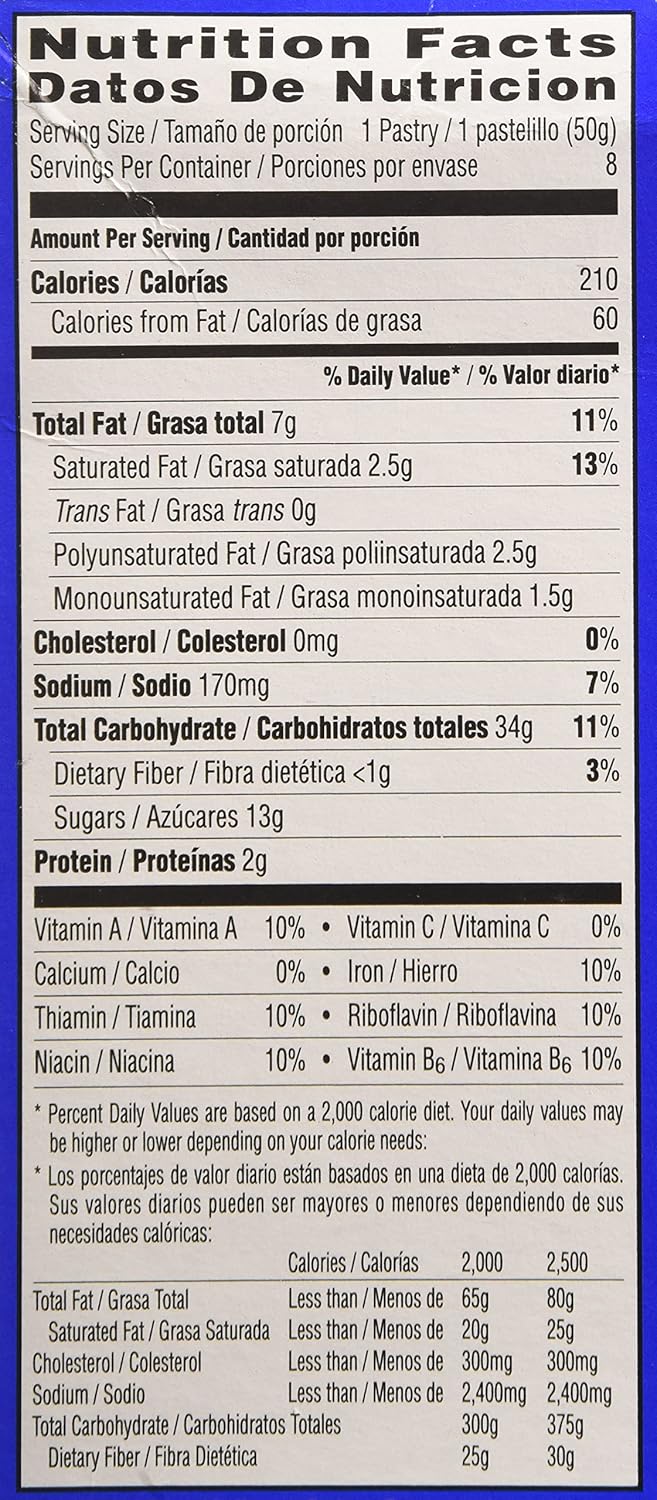 Kellogg's®, Pop-Tarts®, Cinnamon Roll, Frosted Toaster Pastries, 8 Count, 14.1oz Box (Pack of 6)