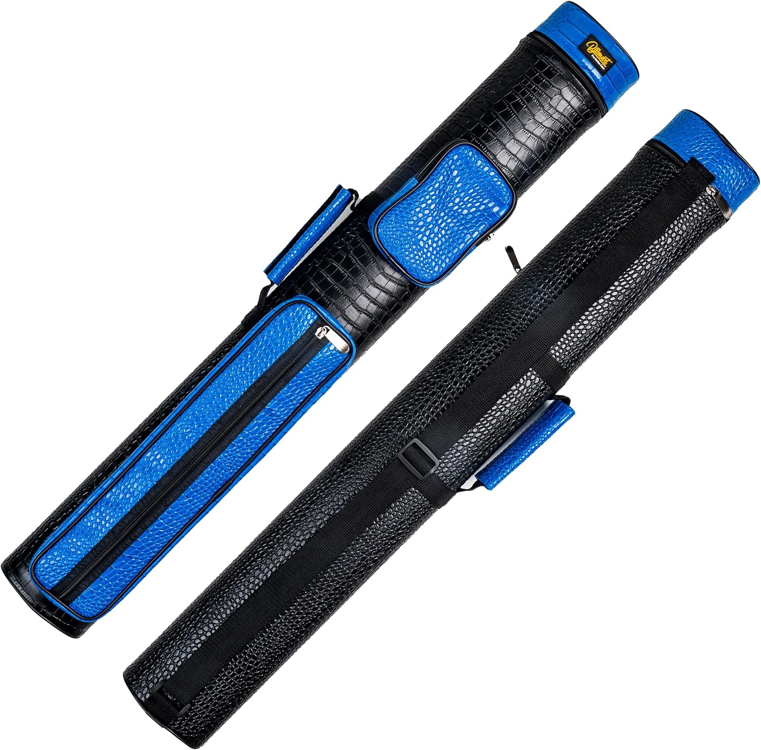 pool cue case, 2 x 3 hard pool cue stick carrying case, billiard stick accessories blue