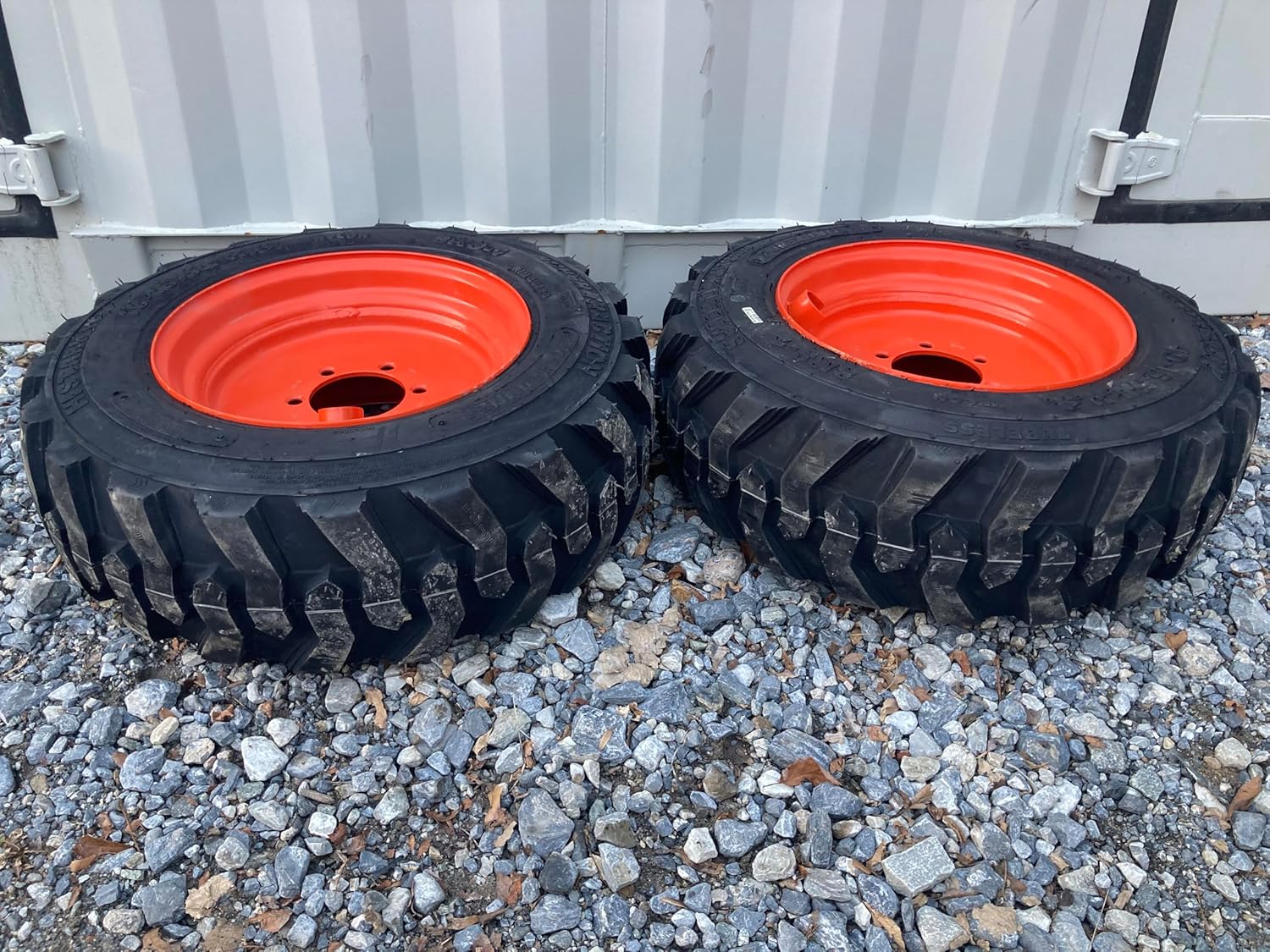 Pair of 2-10-16.5 Forerunner SKS-1 Tires on Wheels/Rims (6 lug) 5.13" Back Spacing-for some Kubota & Kioti Tractor Fronts - 12PLY -10X16.5 (6" lug pattern)
