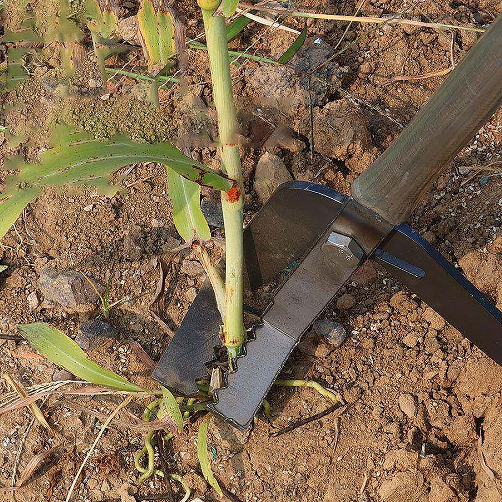 Mlyaye One Color Post Puller Multi-Purpose Sapling Bushes Extraction Tool, Lever Principle Broken Fence Post Puller Removal For Pulling Out Wood Posts/Invasive Plant Metal(52 In/132Cm)