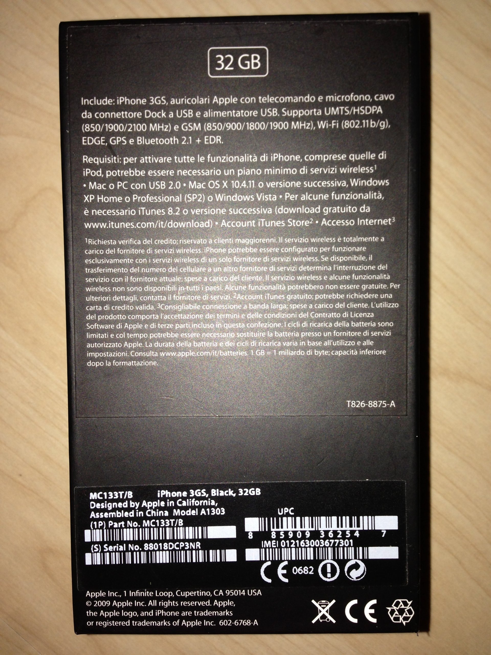 Apple iPhone 3 Gs 32 GB Siyah MC133T/A : Amazon.com.tr: Elektronik