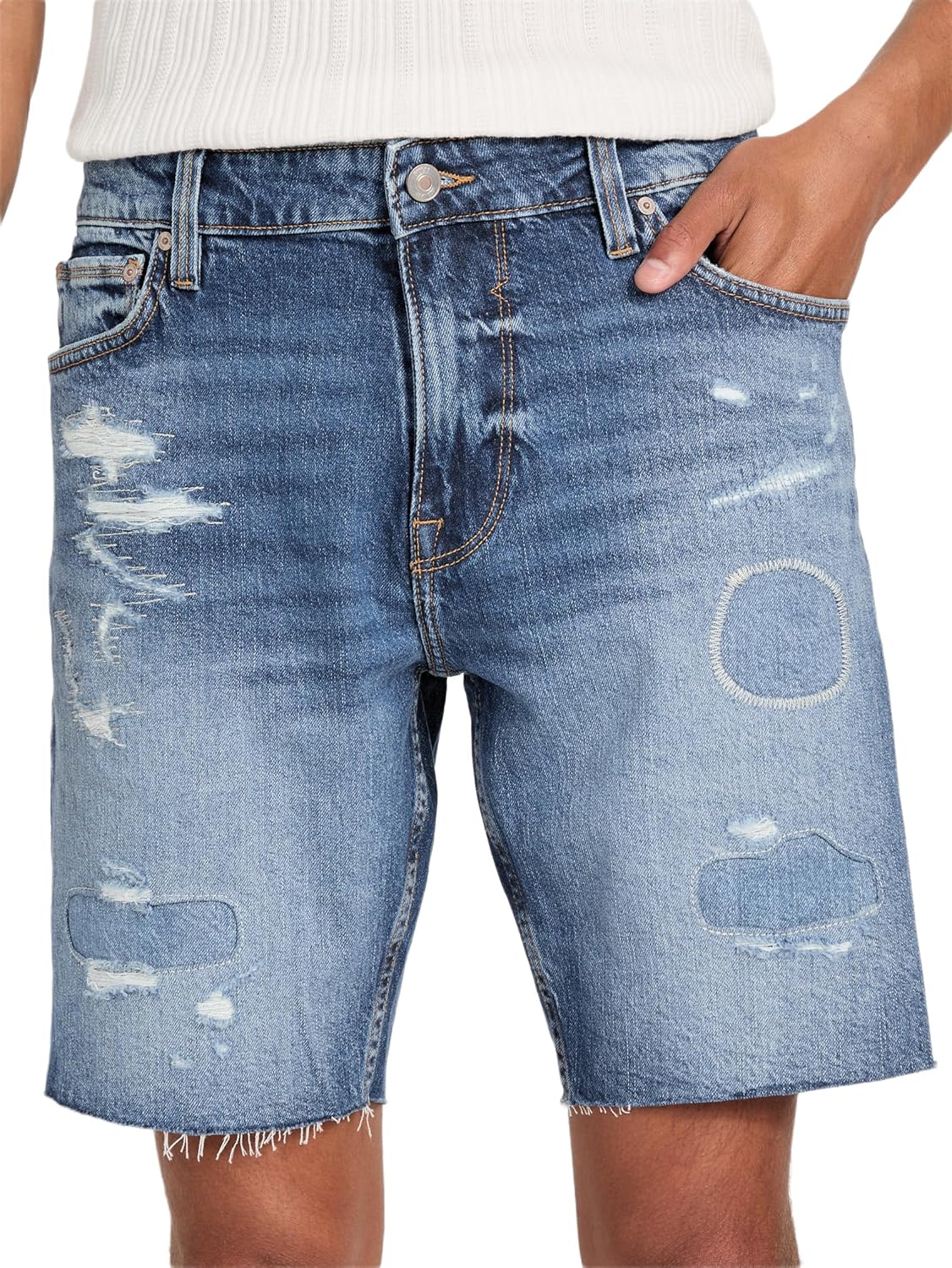 Eco Wyatt Distressed Denim Shorts - Image 3