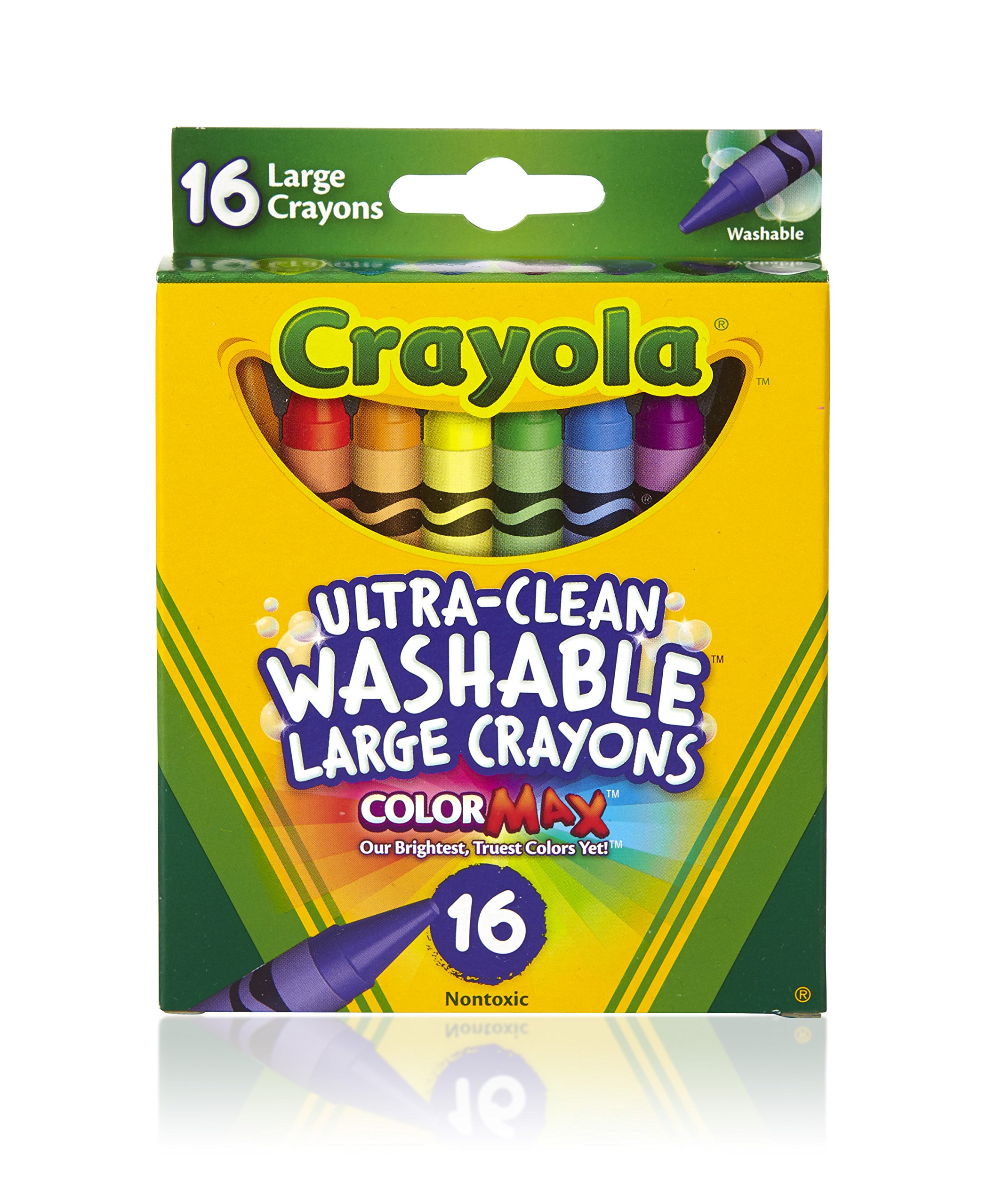 Crayola Kredki do prania, duże, 16 sztuk