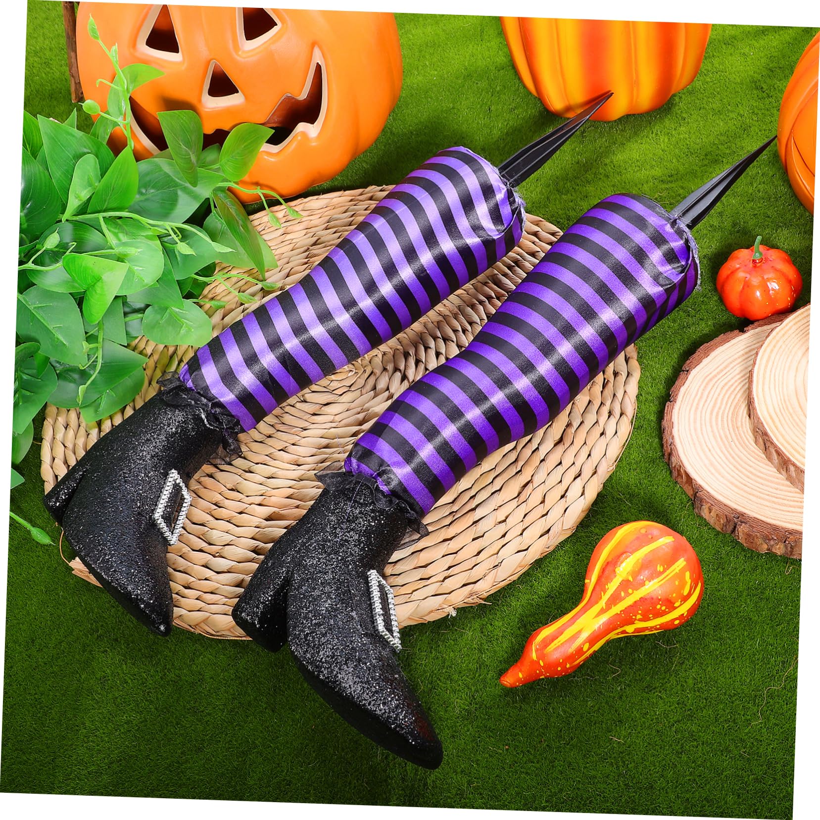 POPETPOP 2 Confezioni Di Decorazioni Per Gambe Da Strega Di Halloween Ornamenti Da Giardino Per Feste
