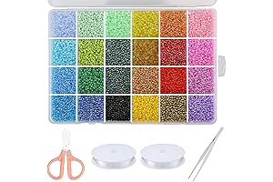 GREENTIME 24 Colors Chaquiras for Jewelry Making