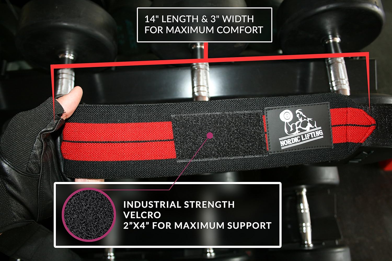Wrist Wraps + Lifting Straps Bundle (2 Pairs) for Weightlifting, Cross Training, Workout, Gym, Powerlifting, Bodybuilding-Support for Women & Men,Avoid Injury During Weight Lifting-Red : Sports & Outdoors