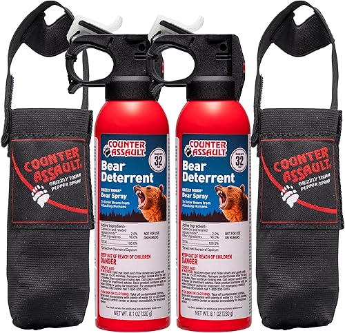 Miniatura 11 de Counter Assault Bear Spray – Osos, leones de montaña, coyotes – Largo alcance de 32 pies – Equipo de seguridad en spray de pimienta para senderismo