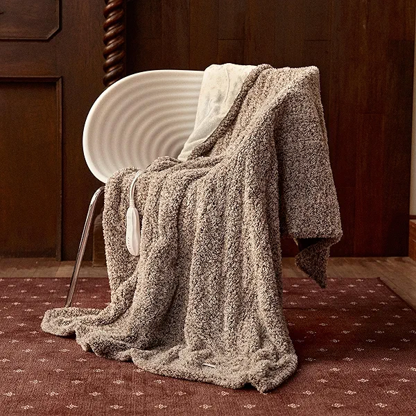 Heated Blanket Electric Throw 50" x 60" -Heated Throw Blanket with 5 Heating Levels & 3 Hours Auto Off,Machine Washable,ETL & FCC Certification,Over-Heat Protect（Racoon）