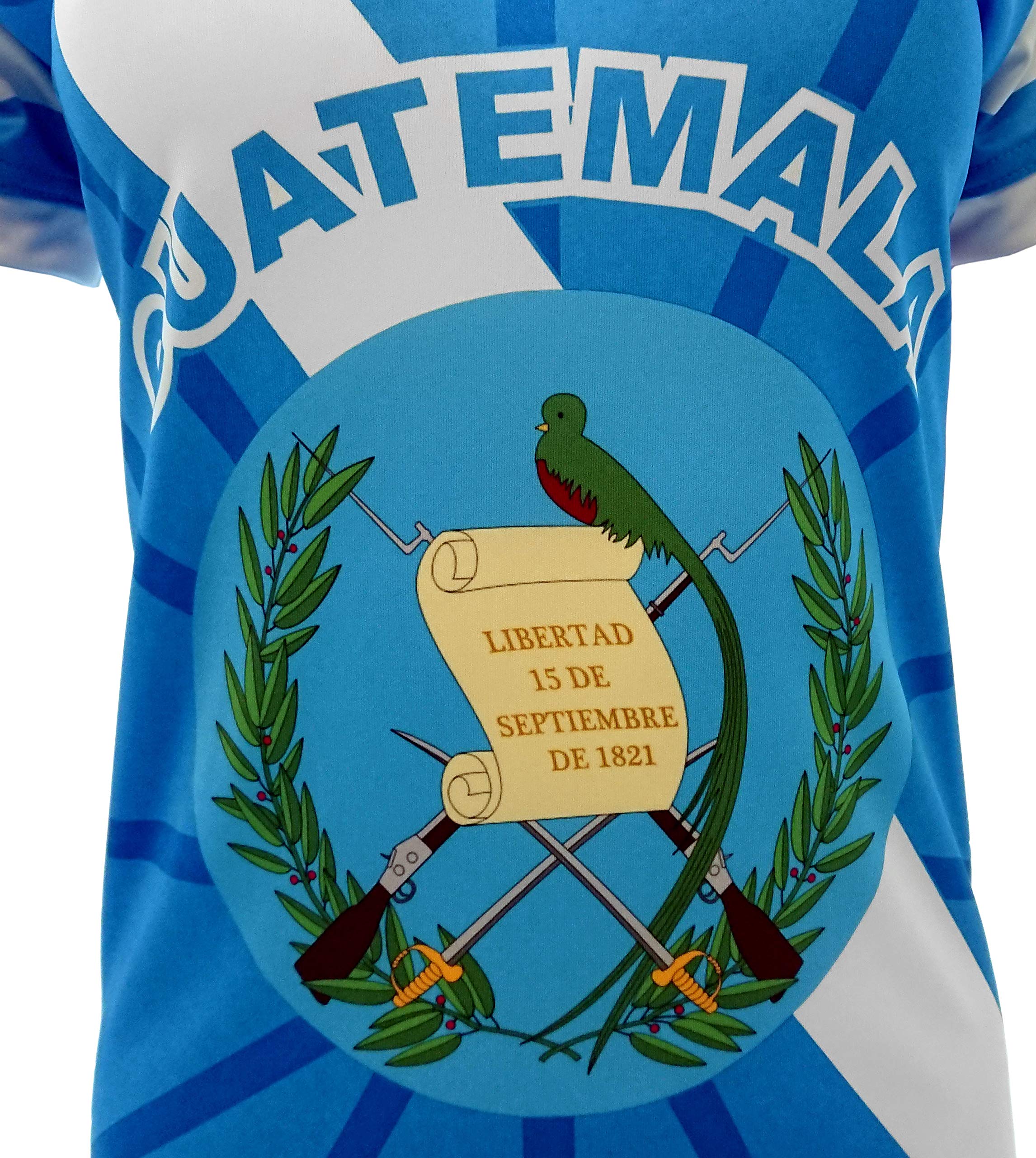 ARZA Guatemala and USA Jersey Design for Women Blue (US, Alpha, 3X-Large, Regular, Regular, Blue)