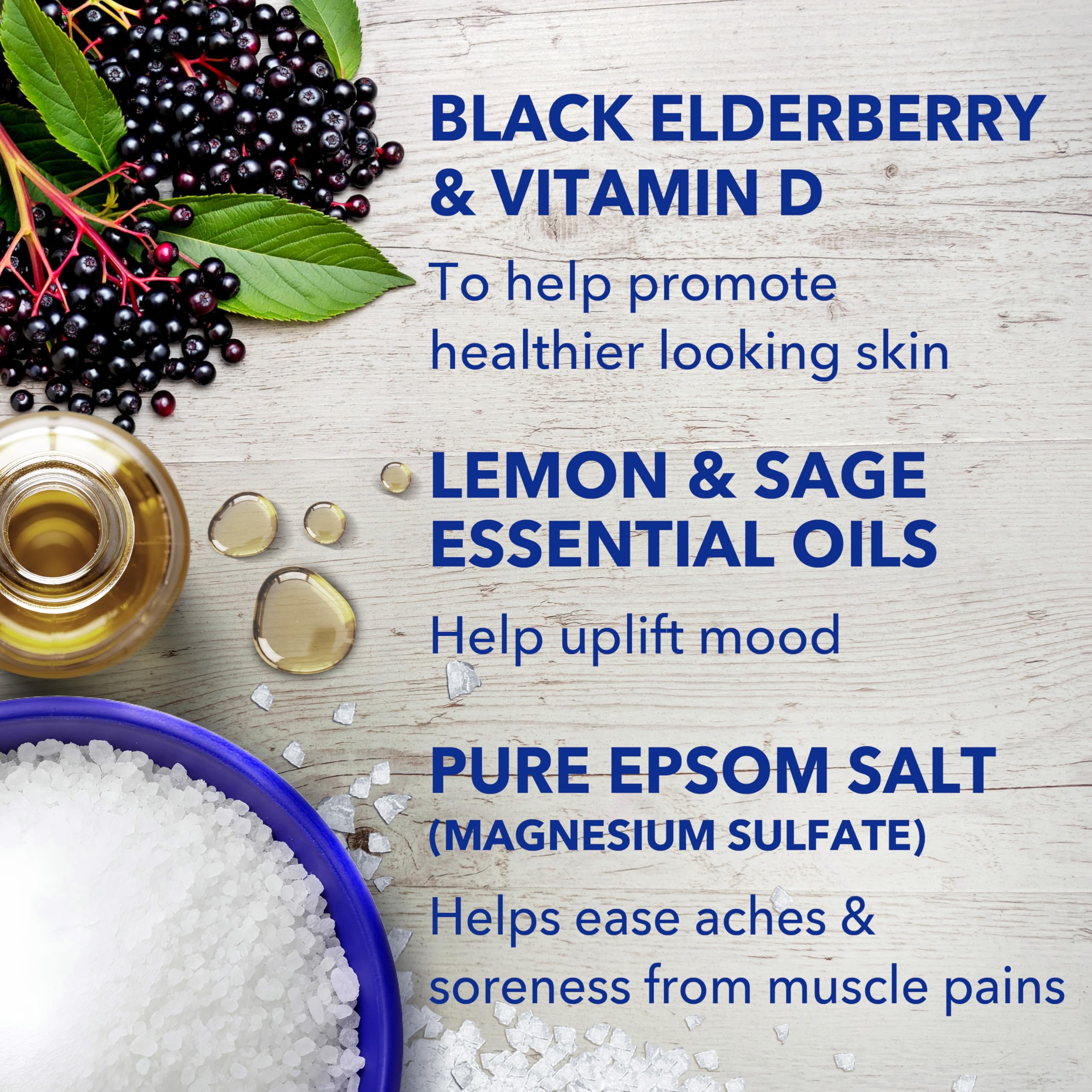 Dr Teal's Foaming Bath with Pure Epsom Salt, Elderberry Scent