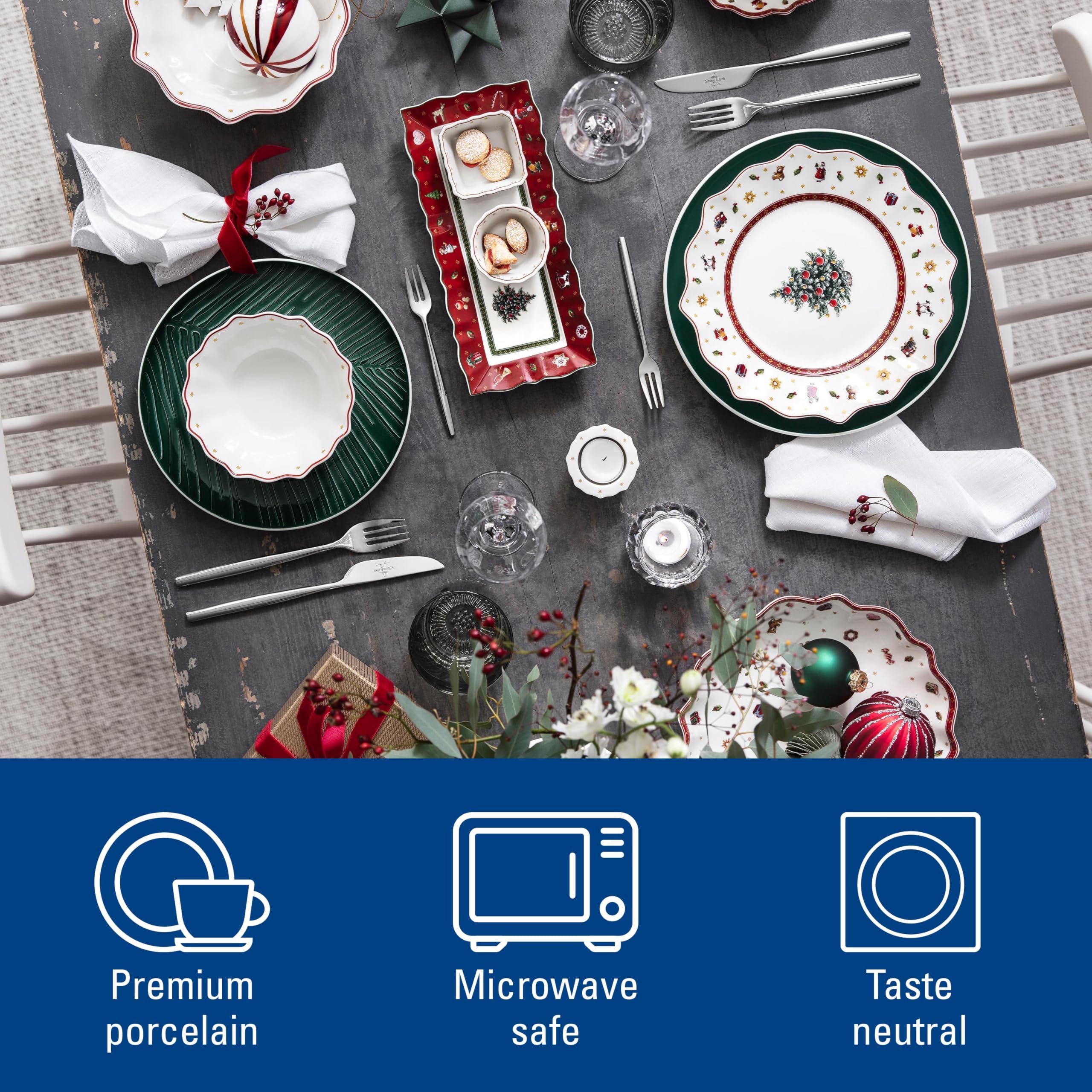 Villeroy & Boch Toy'S Delight Pojemnik na Ciastka, Biały/Czerwony, S